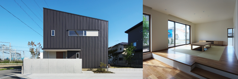 片流れ屋根の住まい